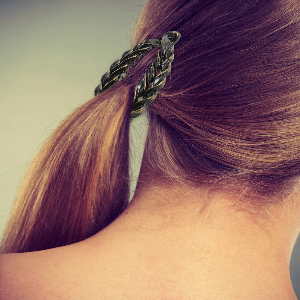 

6Pcs Curly Hair Accessories Set - Banana Clips for Women Thick Hold Claw Clip Daily Wear Banana Clip