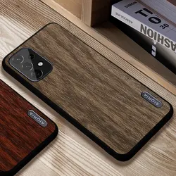 Case for Samsung Galaxy A53 A33 A23 A13 4G 5G woodLike soft TPU silicone PC wood pattern PU leather skin funda covers case