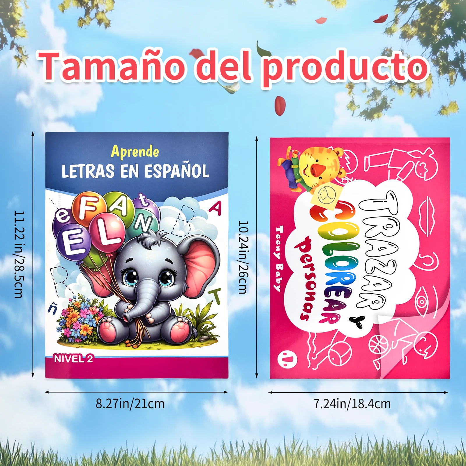 Children's Spanish Learning Book Collection - Letter Tracking and Coloring, Educational Workbook. Children's coloring book