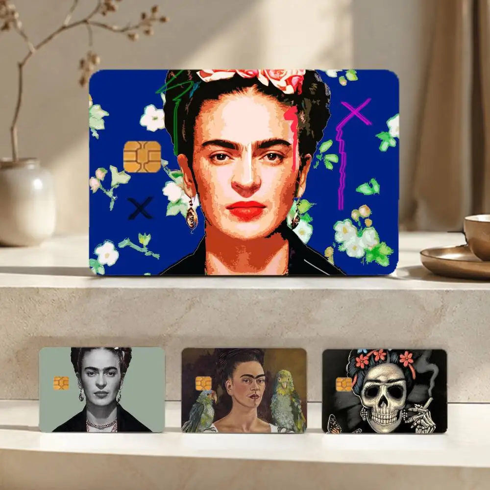 F-Frida-s K-Kahlo-g Art Sticker Film Tape Skin for Credit Card Debit Card Waterproof Stickers