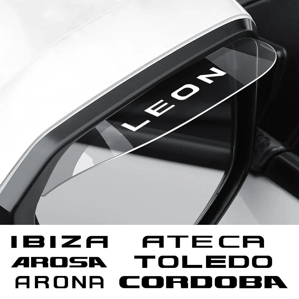 

2PCS Car Rain Eyebrow Cover Car Accessories For Seat Leon Ibiza Ateca Arona Cordoba Toledo Altea Alhambra Arosa Exeo Mii Tarraco