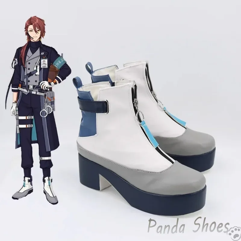 Promise of Wizard Cain Cosplay Shoes Anime Game White Cos Boots Comic Cain Cosplay Costume Prop Shoes for Con Halloween Party