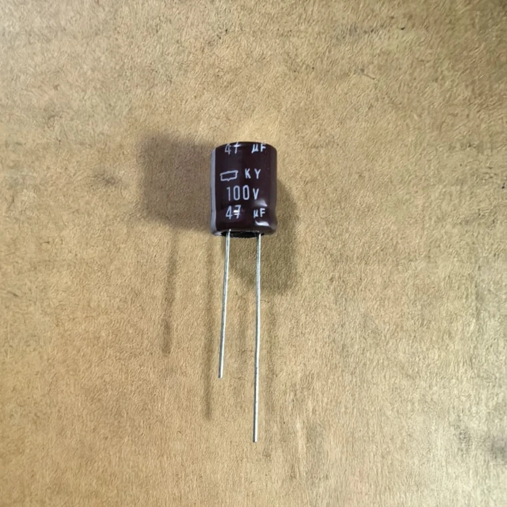 10-50pcs 100V 47μF 10x12.5 NIPPON CHEMI-CON KY High-Frequency Long-Life Genuine Electrolytic Capacitor 47μF 100V