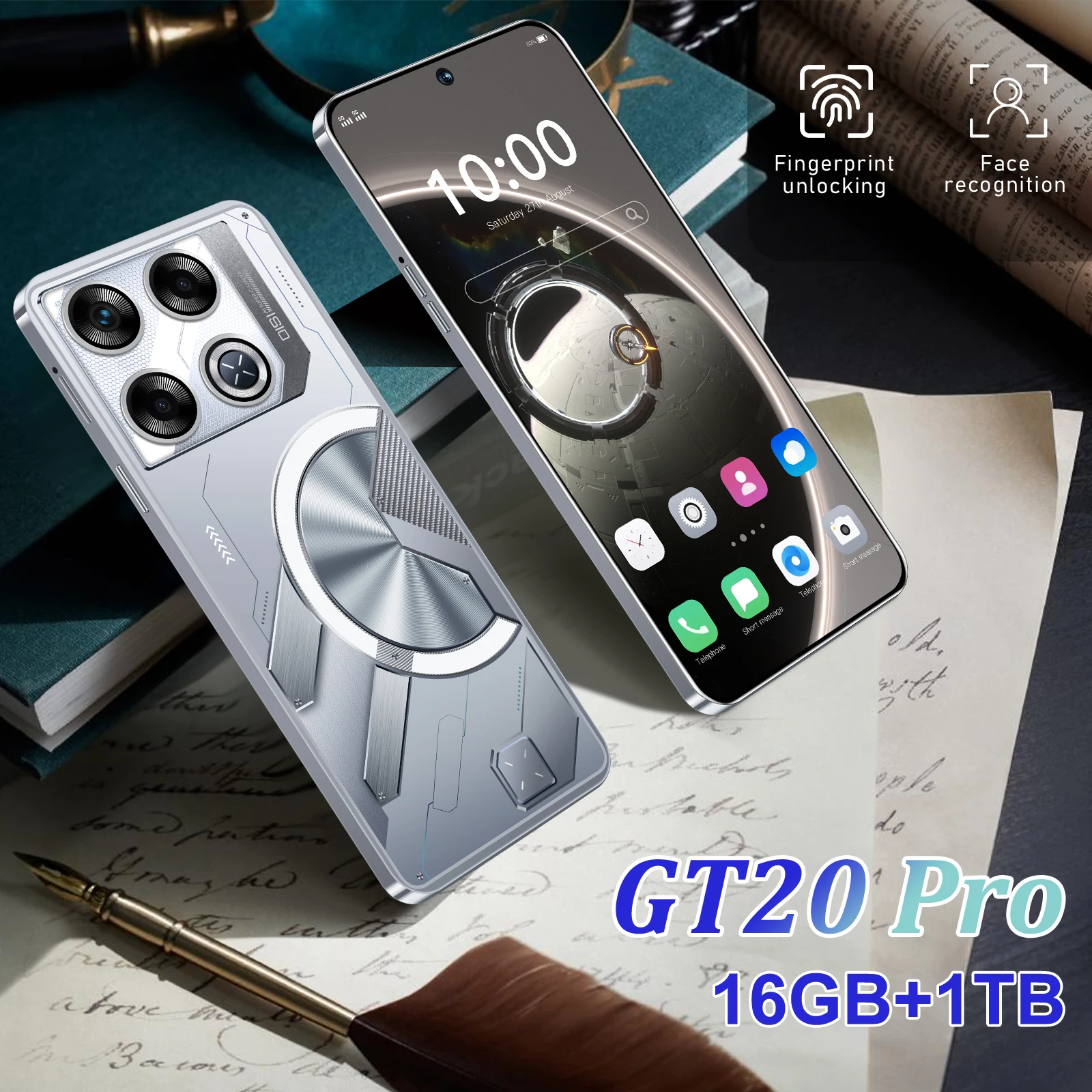 

2025 Original GT20 Pro 7.3 Inch Smartphone 5G 7800mAh Cell Phone Android 14 Global Version 16GB+1TB Smart Mobile Phones Celular