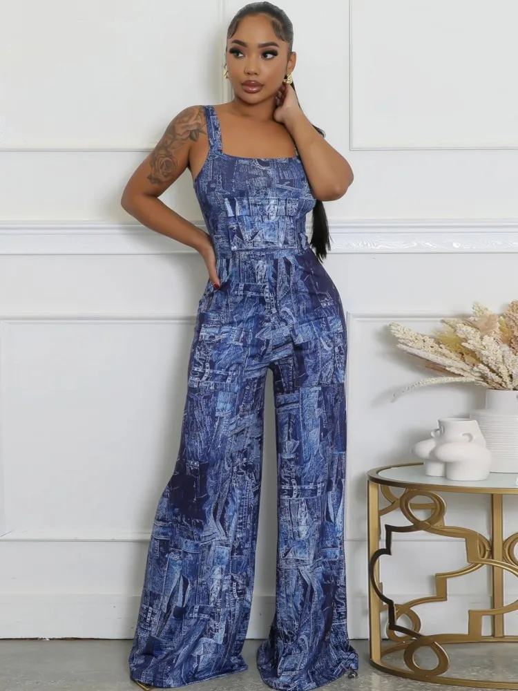 

Dashiki African Women Jumpsuits For Summer Autumn Print Loose Fashion Streetwear Overalls Wide Leg Pants Trousers 2025