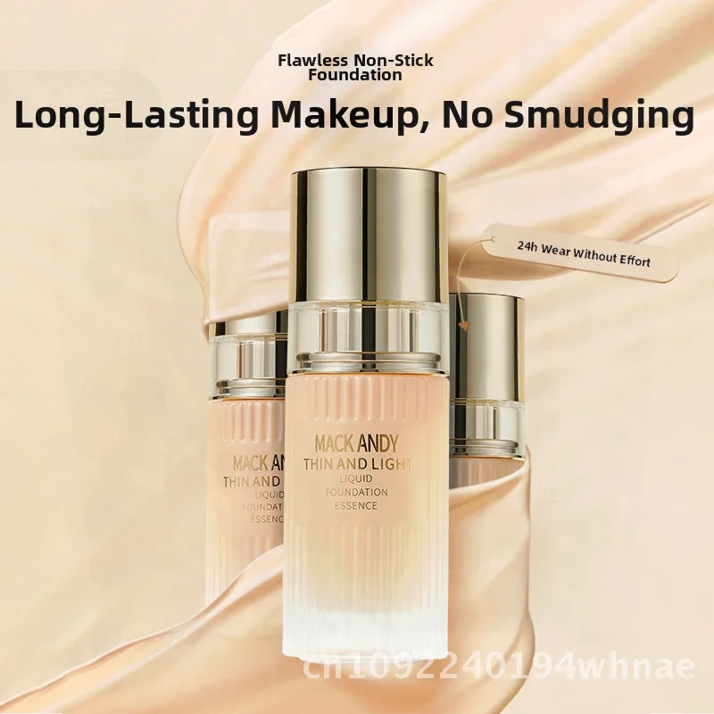 Marco Andy Liquid Foundation, 30 ml, glatter, nicht klebender Concealer für Frauen, hellt den Hautton auf, schweißbeständig, elfenbeinweiß