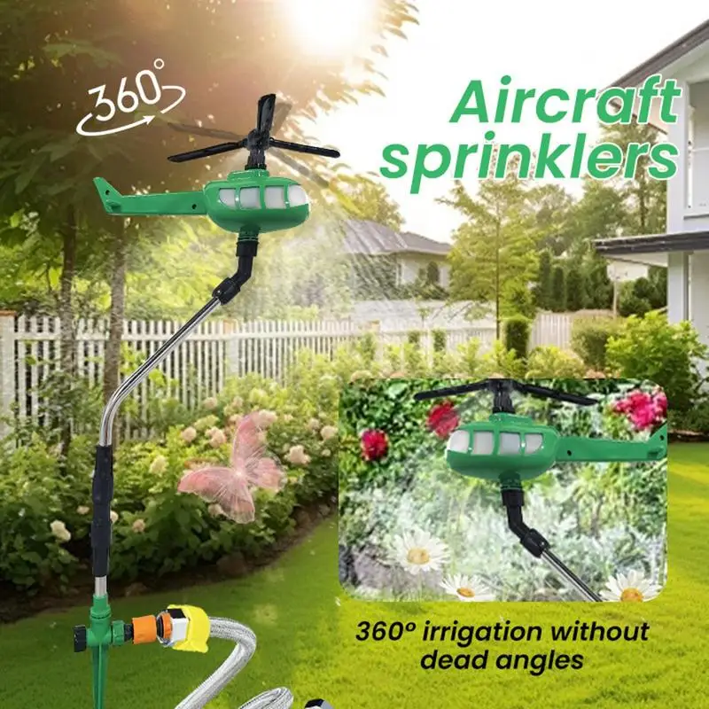 Lawn Sprinklers For Yard Outdoor Sprinklers Garden Sprinkler Yard Sprinkler System Automatic Rotating Plane Shape Large Area