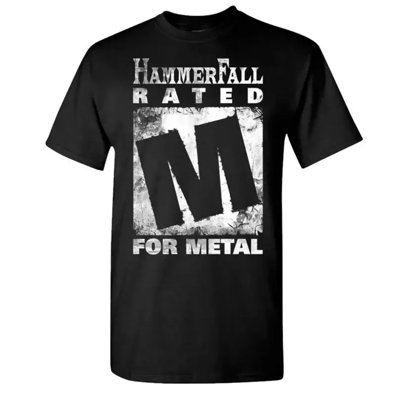 HAMMERFALL CD LGO RATED M FÜR METAL SHIRT LARGE neu