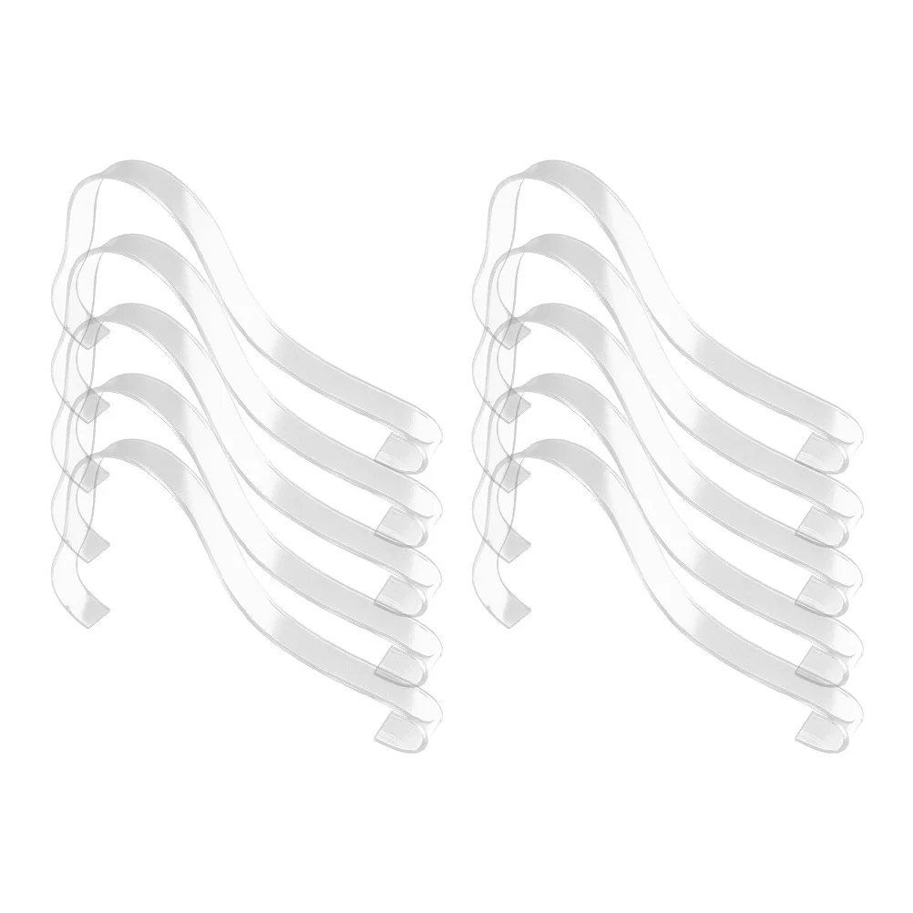 10 Pcs Sandal Rack Hangers for Trousers High Heels Supports Shoe Displaying Brackets Shelf Acrylic Arch Racks