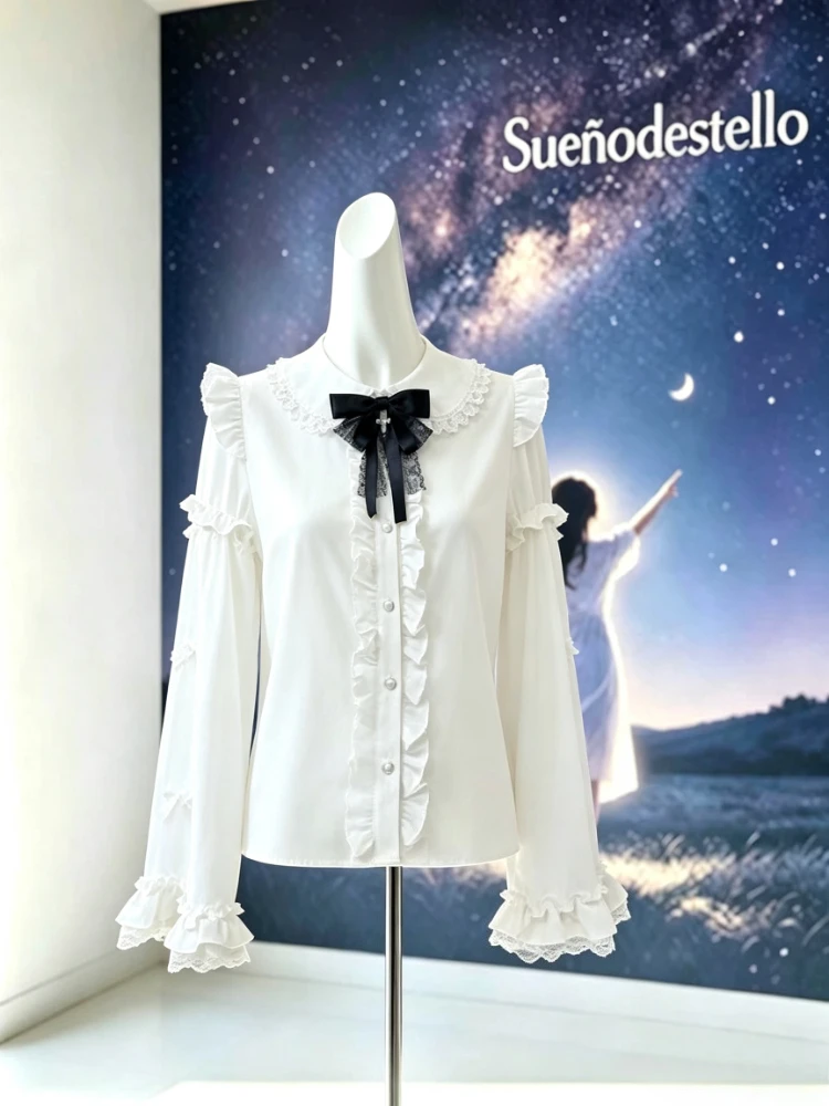 Vintage Fashion Subculture - Women Vintage Gothic Lolita Long Sleeve