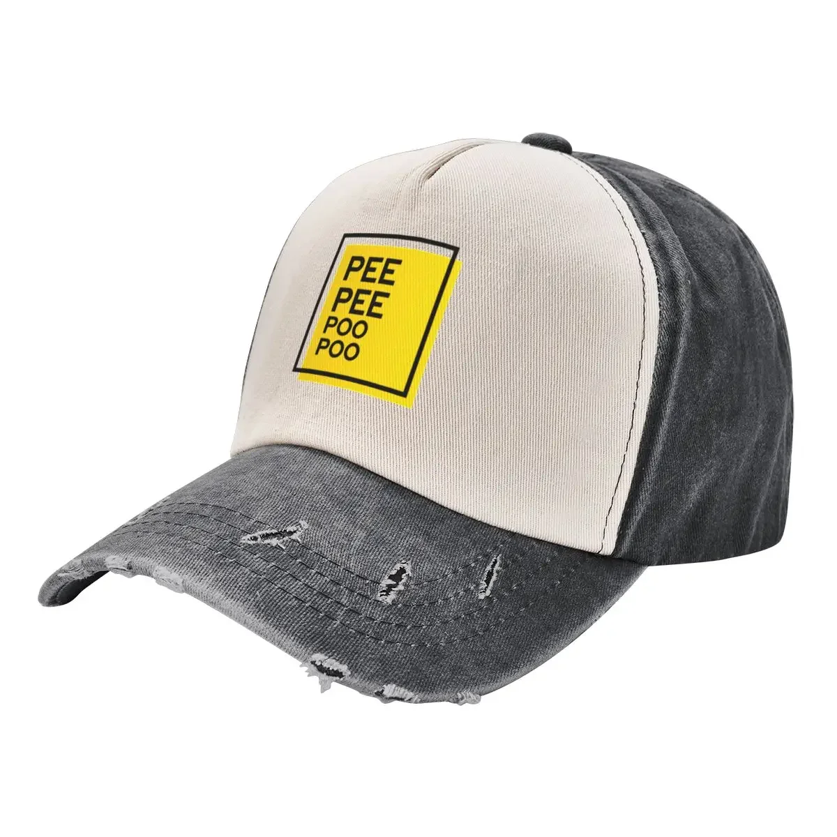 

Peepeepoopoo with yellow background Baseball Cap Golf Cap Visor Vintage Women's Beach Outlet Men's