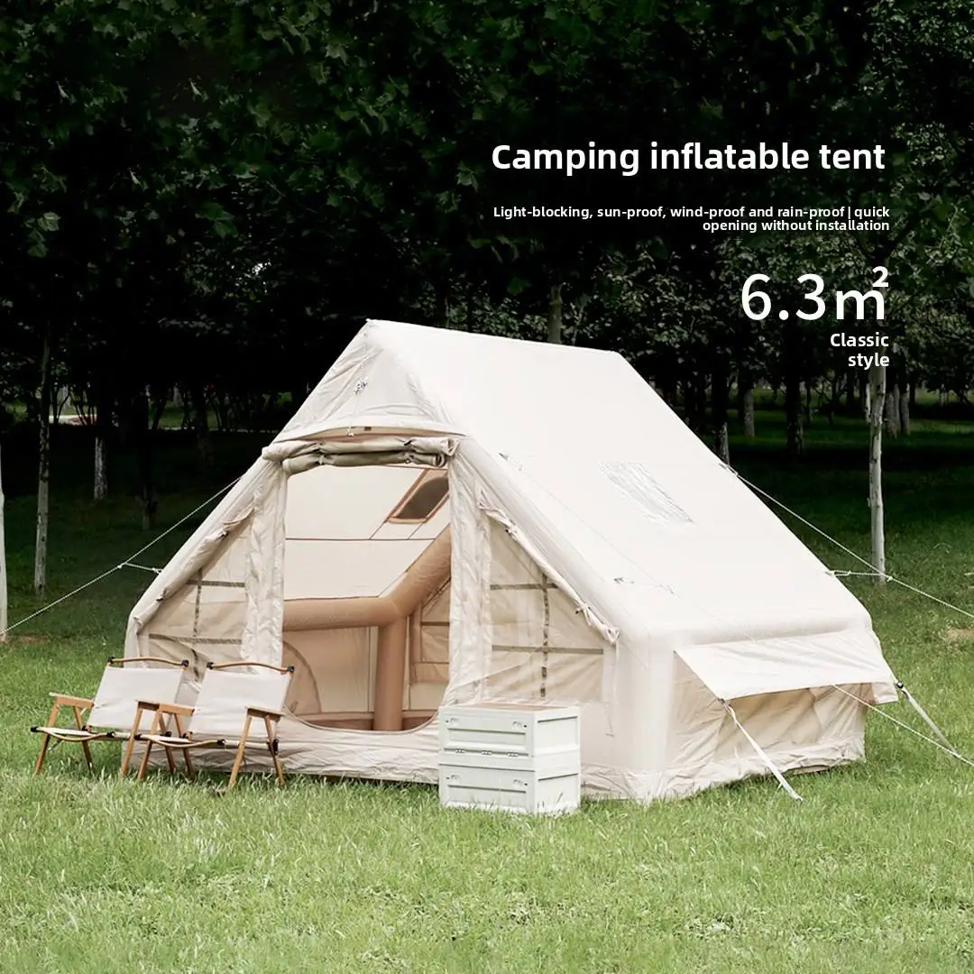 

Прямые продажи с фабрики, ветрозащитная Оксфордская воздушная палатка, двухдверная утолщенная надувная уличная палатка, дорожная палатка, палатка для кемпинга