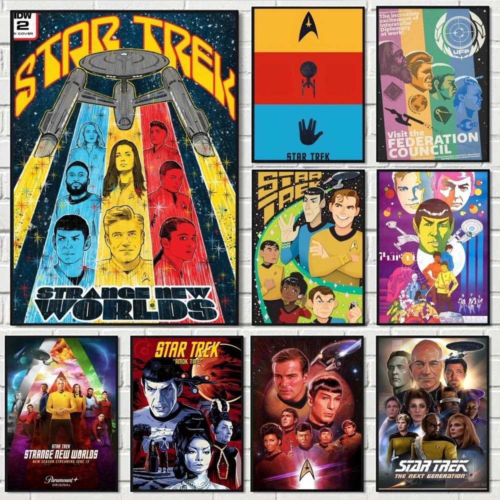 

Classic Tv S-Star Trek Poster Premium Aesthetic Waterproof Wall Art Sticker for Living Room Or Home Decoration HD Prints Gift