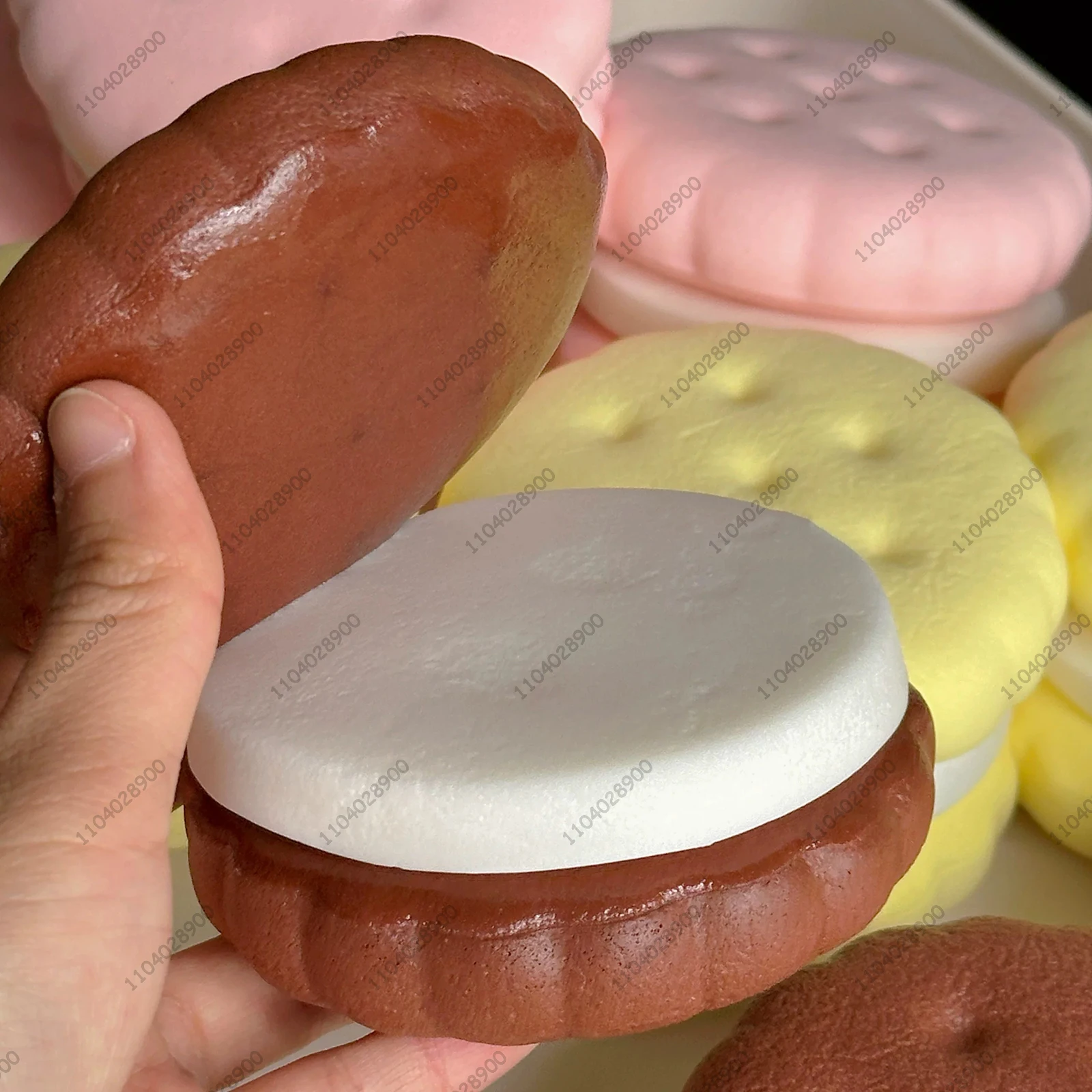 HEISS! Squishy Simulierter Kuchen Quetschspielzeug Fidget Toys Großer Keks Langsam Aufsteigendes Anti-Stress-Spielzeug Geschenk für Erwachsene und Kinder