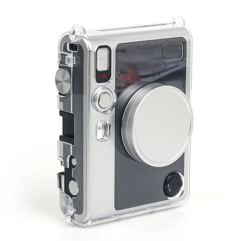 【GLAD】로프 PC 크리스탈 보관 커버가 있는 폴라로이드 Instax Minievo용 투명 보호 케이스 긁힘 방지 케이스