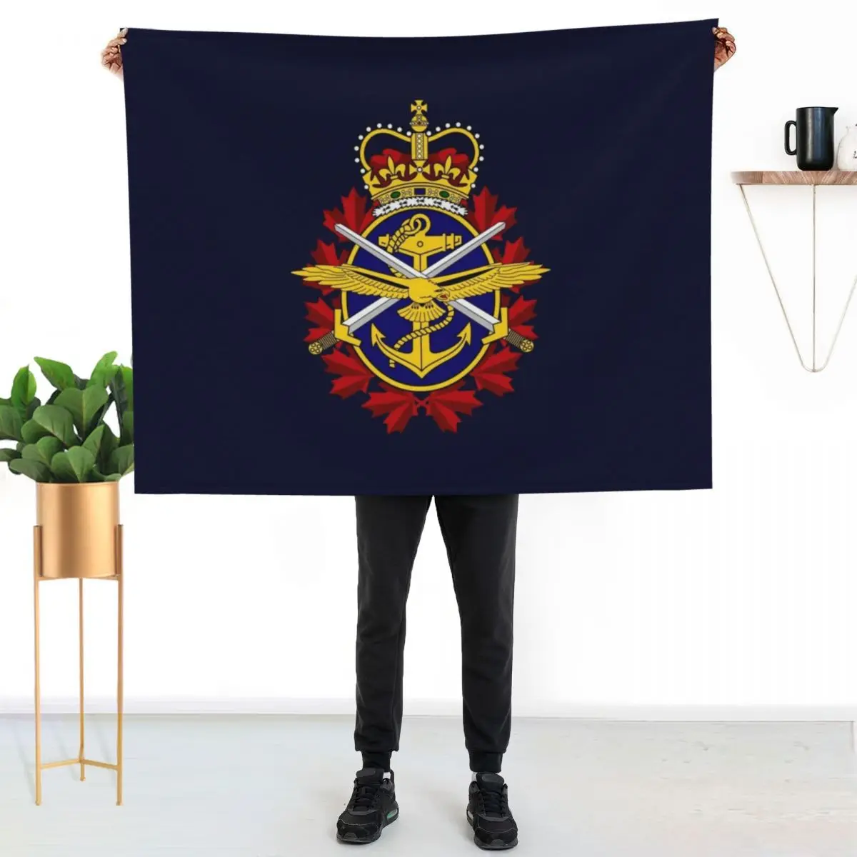 The Canadian Forces, Canadian Army Throw Blanket Decorative Throw Baby Plush Soft Big Beach Luxury Blankets