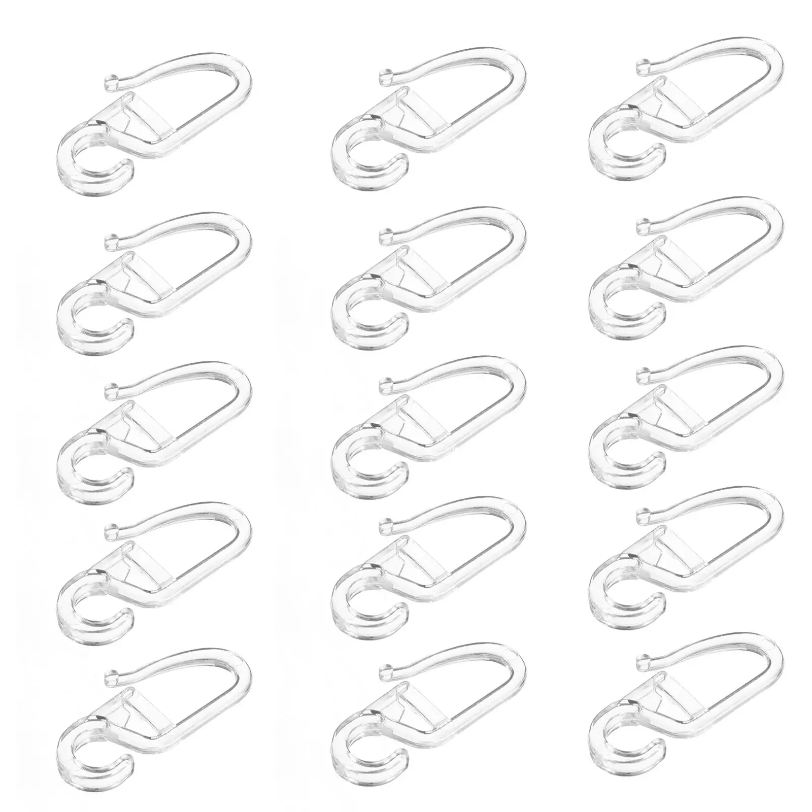 50 Pcs Curtain Hook Hooks for Curtains Hangers Drapes High Strength Hanging Rod
