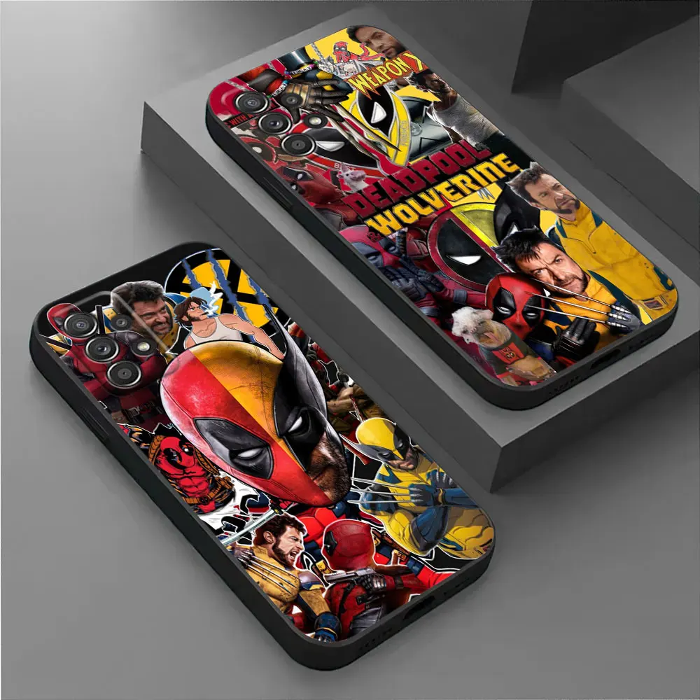 

Phone Case For Samsung Galaxy A17 A57 A37 A07 A55 A54 A34 A35 A25 A15 A56 A36 A26 A16 A06 Cover Shell Deadpool Wolverine Comics
