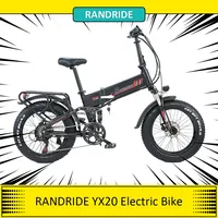 RANDRIDE YX20 Electric Bike 1000W Motor 45km/h Max Speed 48V17Ah Battery 80-90km Range 20*4.0'' CST Fat Wheels 150kg Load