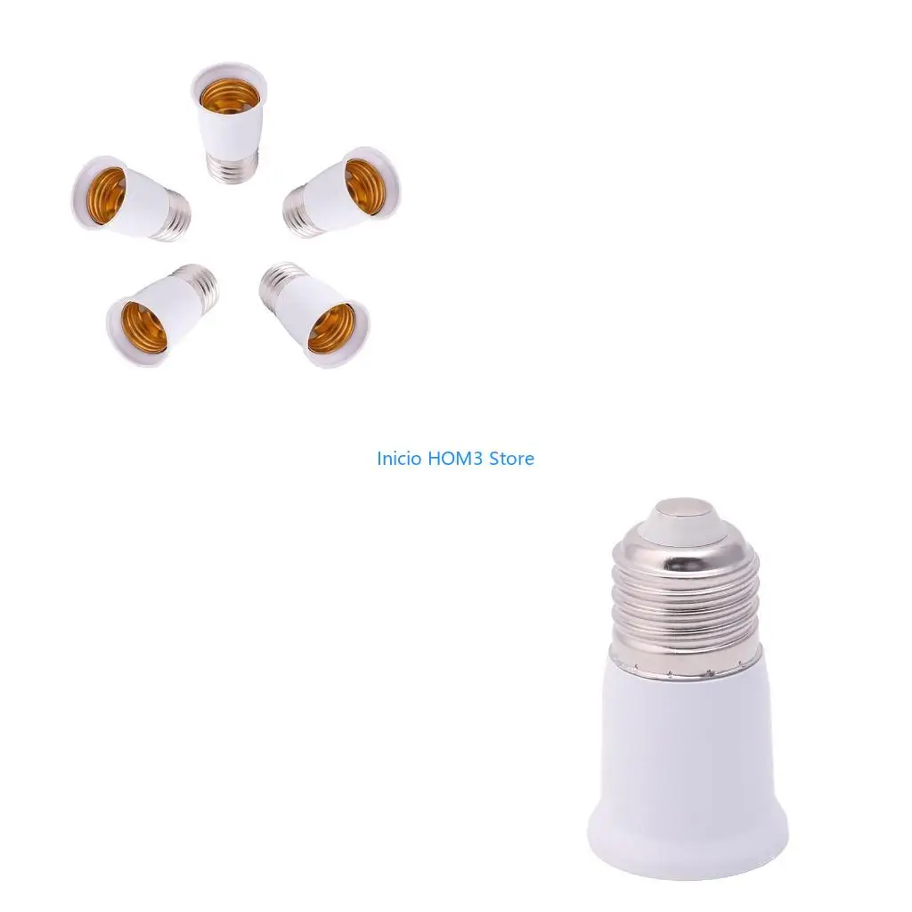 A5YD 1 65mm E27 To E27 Socket Extension Base Bulb Adapter Converter Holder