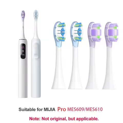4/8PCS Replacement Brush Heads for XIAOMI MIJIA MES609/610 Pro Sonic Electric Toothbrush Sealed Package
