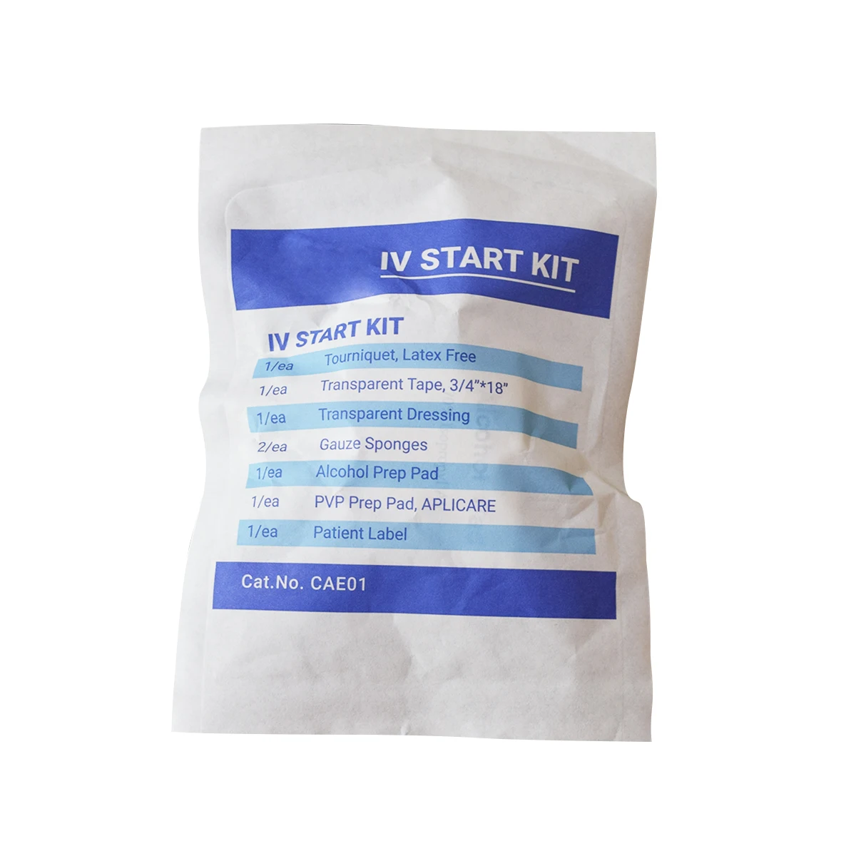 Customized Single-Use IV Start Kits Transparent Dressing Plastic Tourniquet Cannula ISO Certified EOS Absorbent Wound Dressing