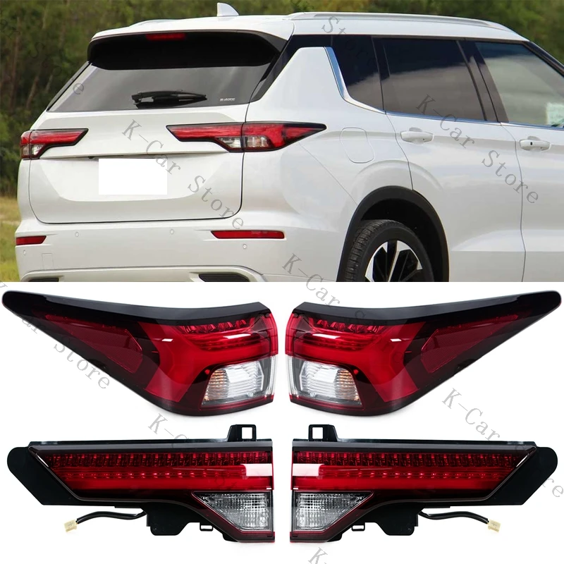 For Mitsubishi Outlander 2022 2023 LED Rear Bumper Tail Lamp Turn Signal Brake Light Car Accessories