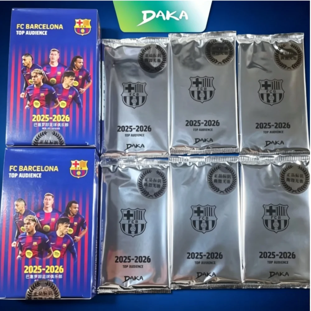 Tarjetas Coleccionables de la Colección Daka 2025-26, Yamal, Lewandowski, Pedri, Fútbol, FC Barcelona, Tarjetas Coleccionables de Jugadores Estrella