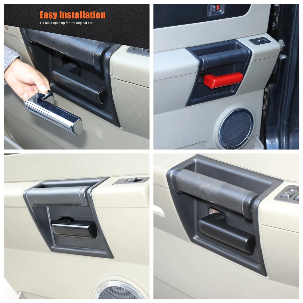 

ABS Carbon Fiber For Hummer H2 2003 2004 2005 2006 2007 Car Interior Door Handle Decoration Cover Stickers Trim Auto Accessories