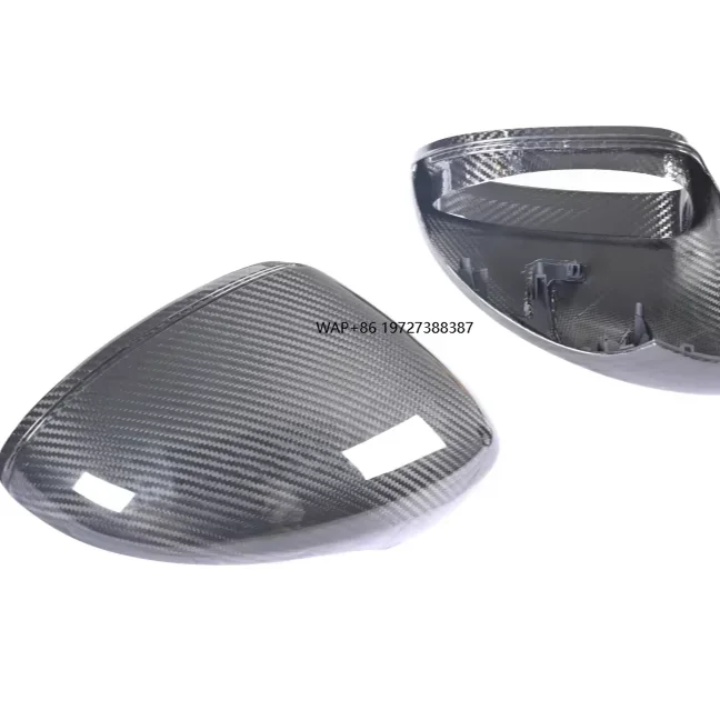 Kburing for RHD Replacement Dry Carbon Fiber Rear View Mirror Housing Car Mirrors