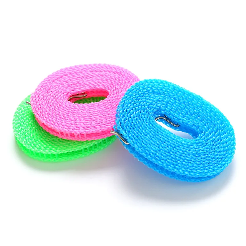 Clothes Drying Rope Indoor And Outdoor No Punching Fixed Buckle Windproof Anti Slip Sun Drying Hanging Quilt Rope Divine Tool