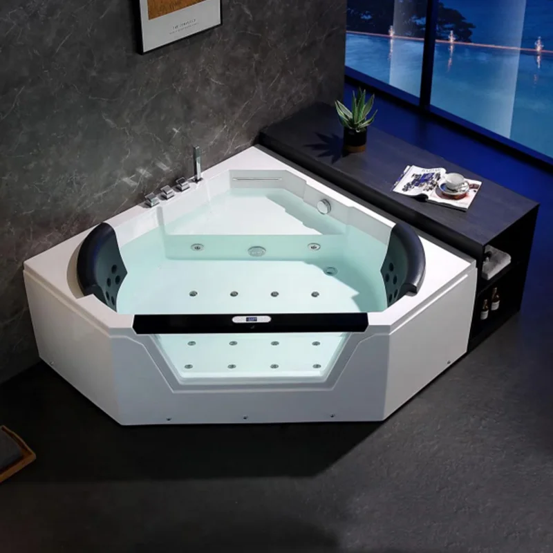 Bathroom Standing 2 Person Bath Tub Acrylic Whirlpool Massage Bathtub