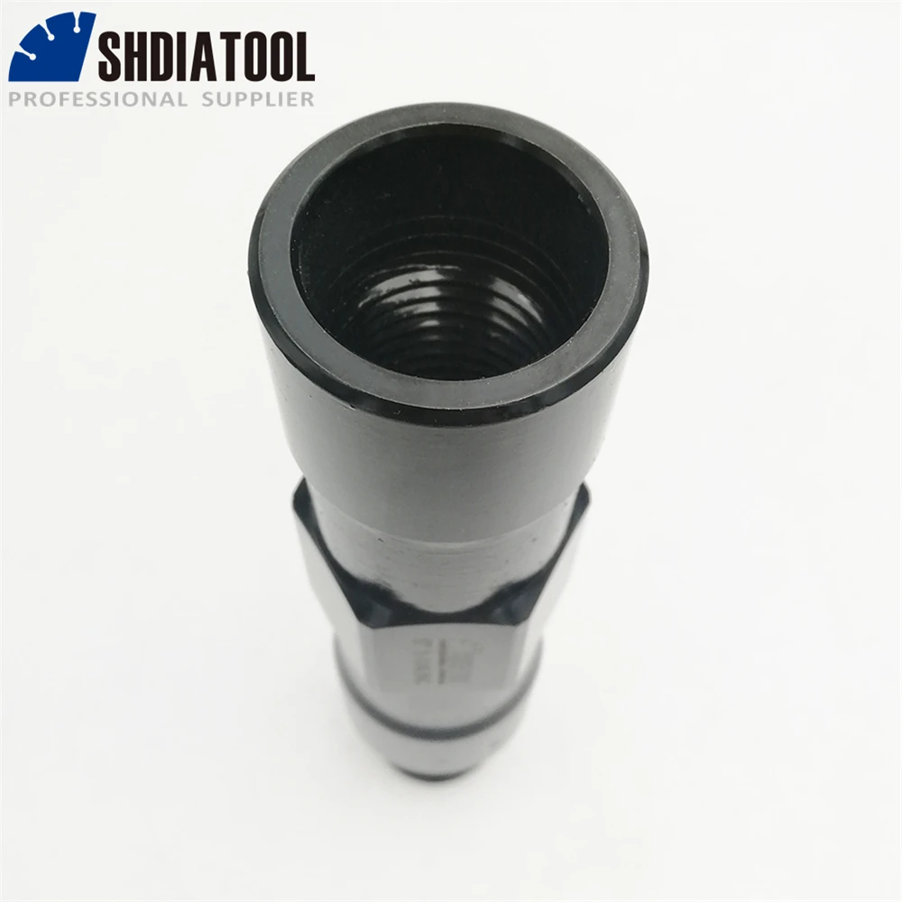 SHDIATOOL 1 pieza 1-1/4 "UNC brocas de núcleo de rosca varilla de extensión 1-1/4"-7 macho a 1-1/4 "-7 tamaño del eje de rosca hembra 6 pulgadas o 12 pulgadas