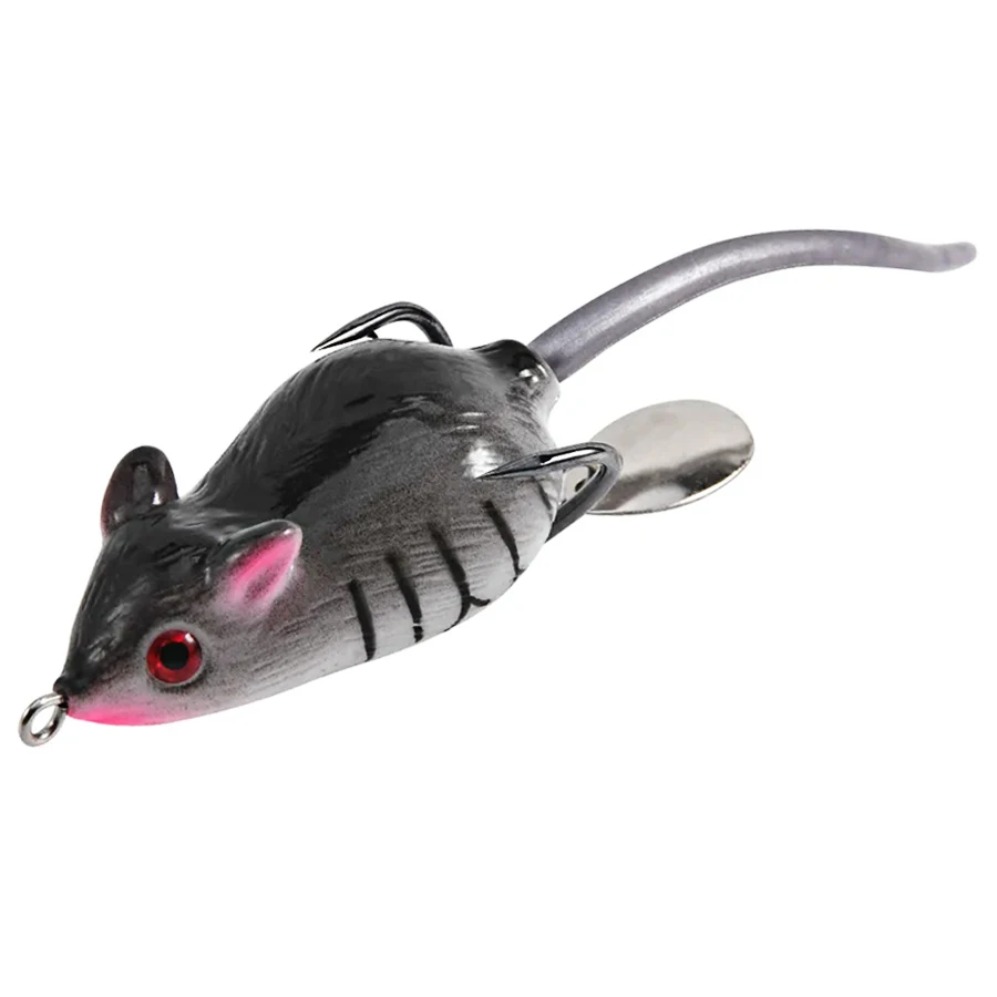 1pcs Soft Plastic Mice Rat Tube Frog Artificial Bait For Fishing Tackle Mouse Swimbait Pike Bass Floating Fishing Lures Topwater