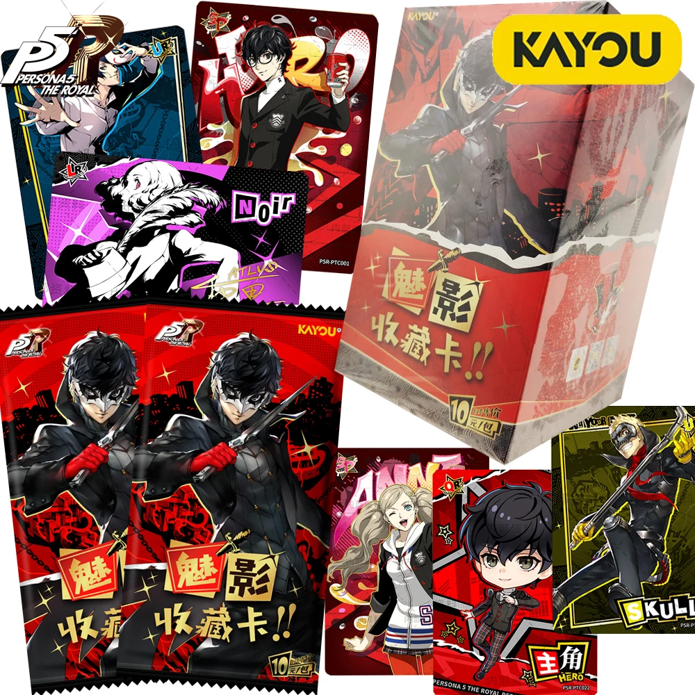 genuine-kayou-persona-5-collection-cards-sakamoto-ryuji-amamiya-ren-role-playing-game-character-gathering-celebration-cards-gift