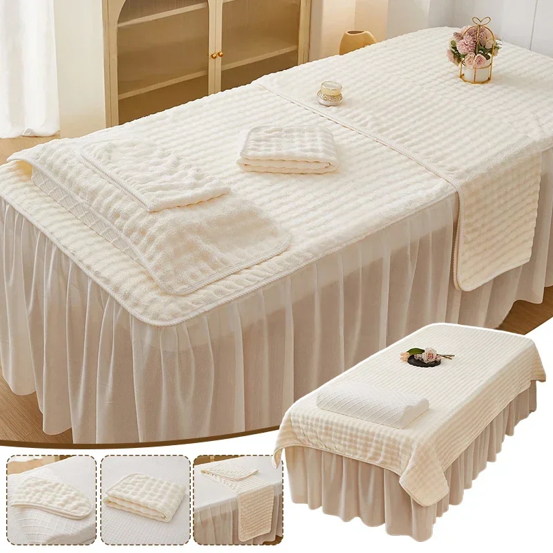 High Absorbent Beauty Salon Towels Hair Washing Bed Covers Skin Care Towels Lint-Free Coral Fleece Pillowcases Large Bath Towel