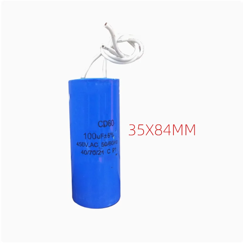 1PCS CD60 워터 펌프 커패시터 450V 모터 시작 커패시터 35UF50UF75UF100UF150UF200UF250UF300UF350UF400UF500UF