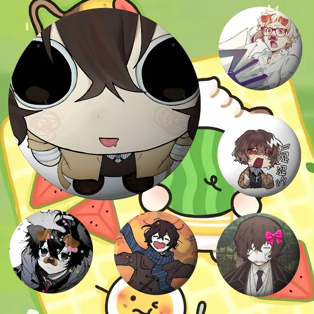 Anmie A-Bungo Stray Dogs For Clothes Anime Enamel Pin Cute Things Cartoon Cosplay Badges On Backpack Brooch Art Gifts