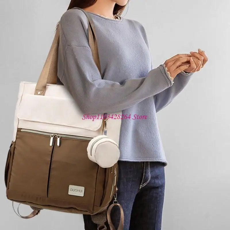  Travel Bag Backpack Wear Resistant Diaper Bag Splashproof Multiple Compartment Shoulder Bags Large Capacity Mom Bag
