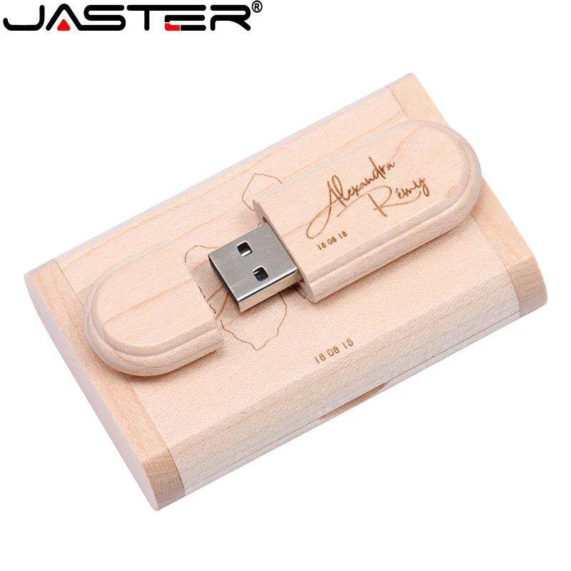 Imagem -03 - Maple Wood Usb Flash Drive Logotipo Personalizado Gratuito Memory Stick Presente Criativo de Casamento Pen Drive 32gb 64gb 128gb 50 Unidades por Lote