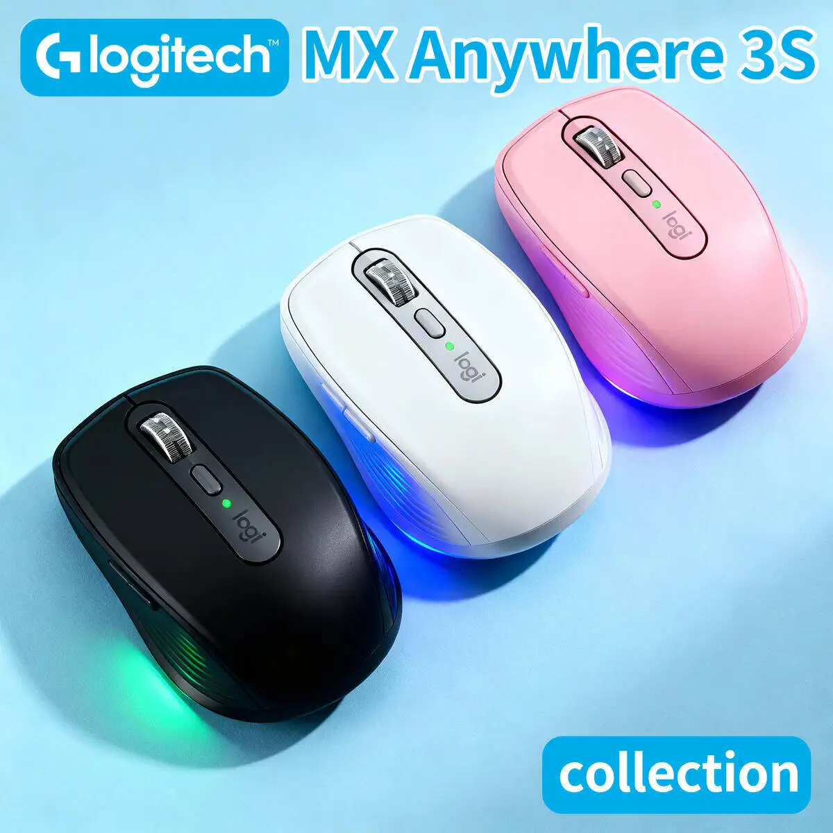 

Logitech MX Anywhere 3S Portable Mouse – High-Precision Sensor, Quiet Typing, Multi-OS Support