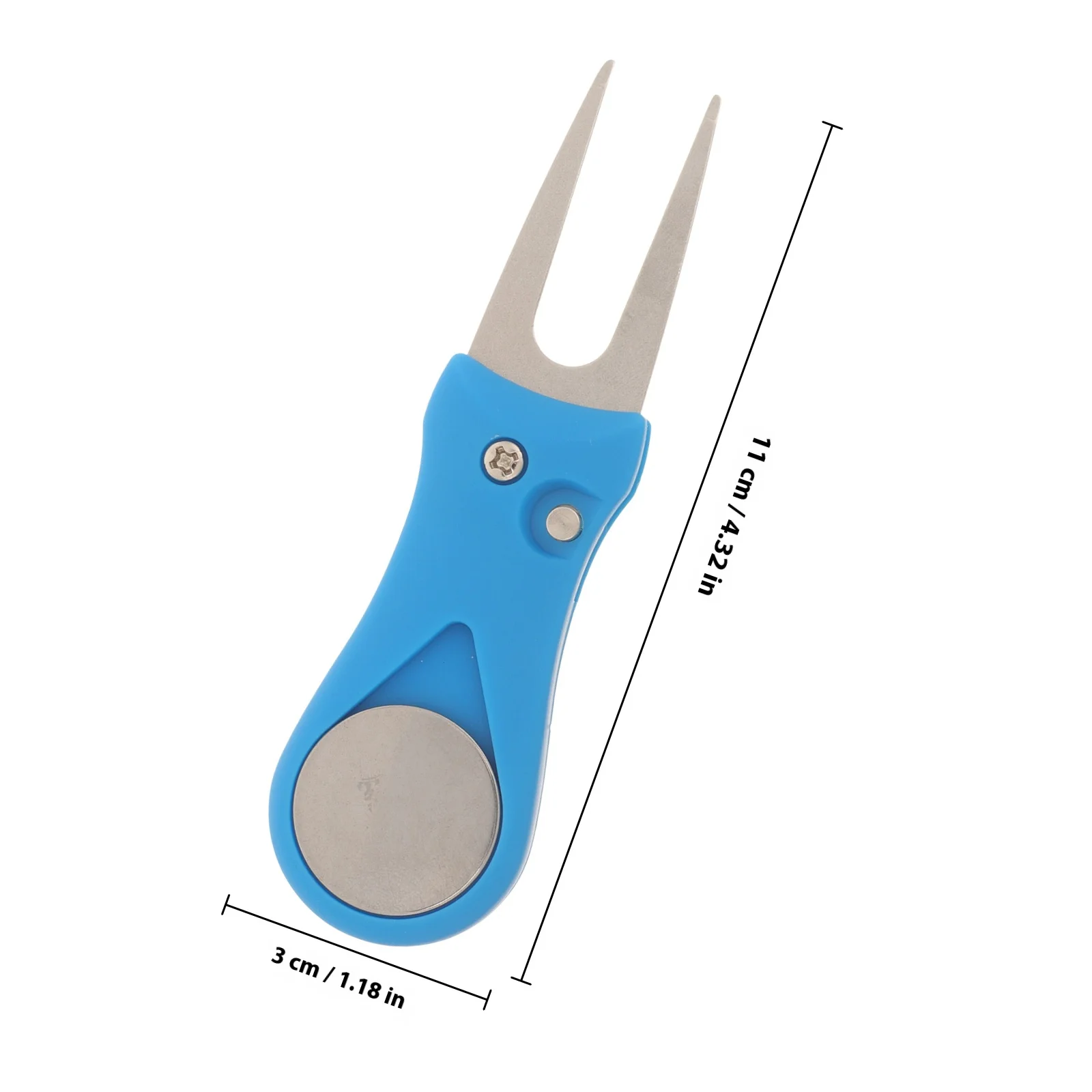 أداة إصلاح العشب المعدني خفيفة الوزن لشوكة ديفت للجولف في الهواء الطلق ملحقات الجولف المحمولة معدات تثبيت العشب #3