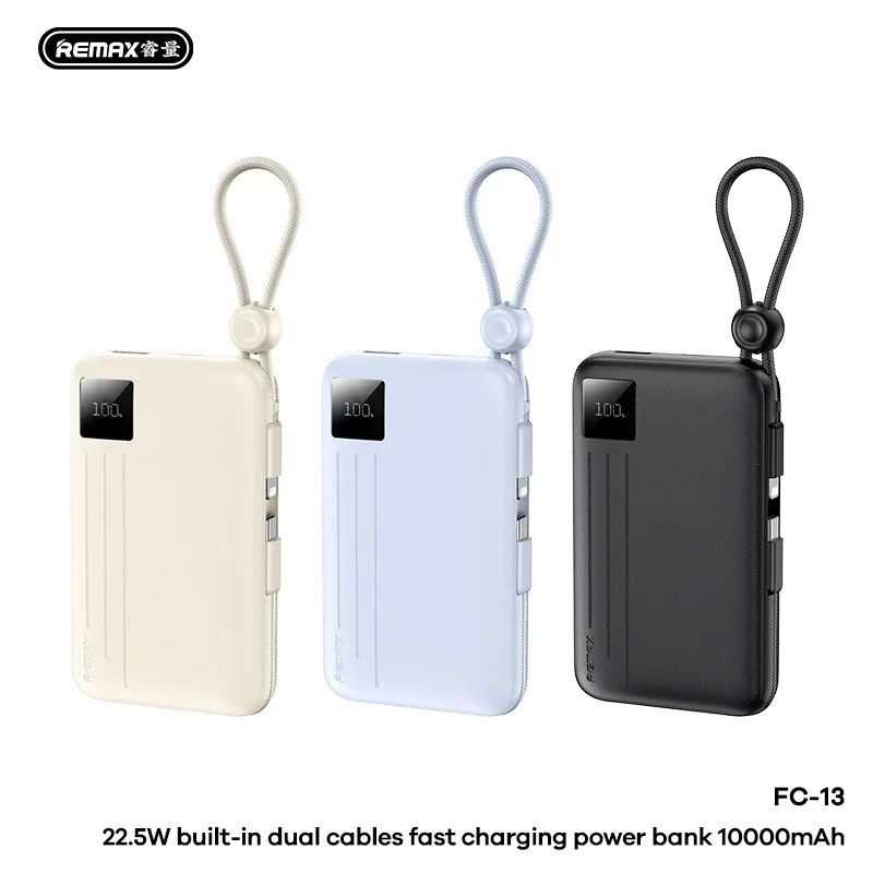 

Внешний аккумулятор Power Bank 20000 мАч 10000 мАч со встроенным кабелем для Xiaomi Poco, iPhone, Samsung, iPad