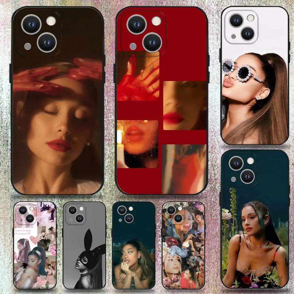 

Чехол для телефона Singer A-Ariana G-Grandes для iPhone 16,15,14,13,12,11 Plus, Pro Max, XS, XR, SE, Mini, 8,7, мягкий силиконовый черный чехол