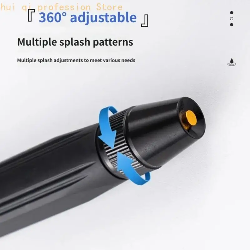 Ergonomic Handle Car Wash Nozzle With Fastening Clamps For Outdoor Cleaning H8WE