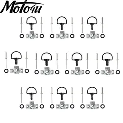 10 Sets 14MM Universal Quick Release D-ring Turn Rivet Race Fairing Fastener Black Silver Gold For Honda For Yamaha For Ducati
