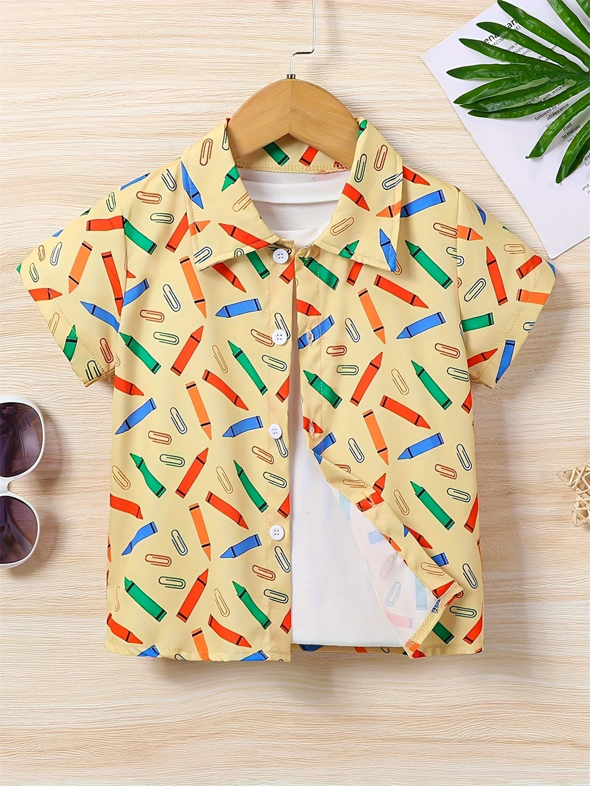 Children's Blouse Back School Cartoon Bus 3D Print Boys Lapel Shirt Blouse for Girls to School Casual Short Sleeve School Shirt