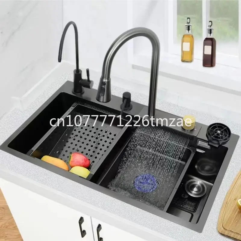 

Household Sink Kitchen Vegetable Basin 304 Stainless Steel Sink Multifunctional