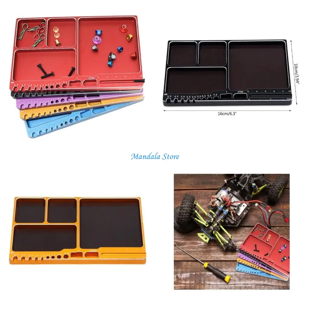 U2JC Screw Tray Storage Container Ring Electronic Parts Screw Beads Tray