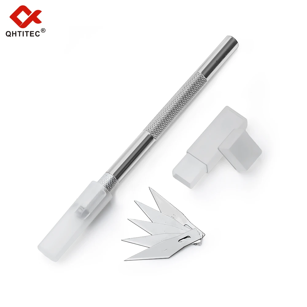 

1 Set Precision Hobby Knife Metal Handle With Blades For Arts Wood Carving Tools Crafts Phone PCB Repair Multi DIY Hand Tools
